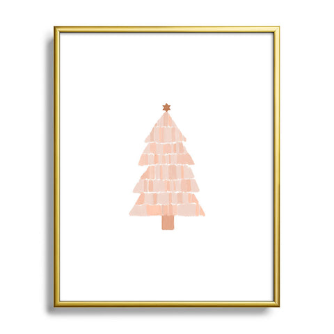 Orara Studio Christmas Tree Painting Metal Framed Art Print