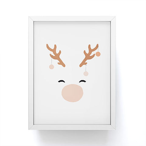 Orara Studio Deer and Baubles Framed Mini Art Print