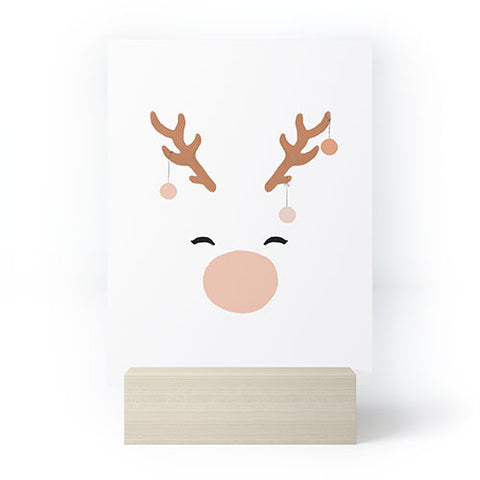 Orara Studio Deer and Baubles Mini Art Print