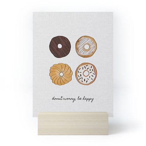 Orara Studio Donut Worry Mini Art Print