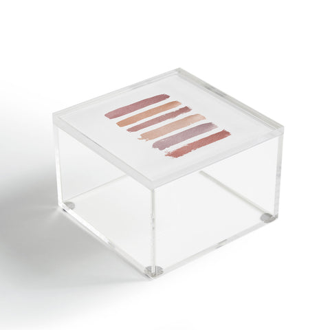Orara Studio Dusty Rose Stripes Acrylic Box