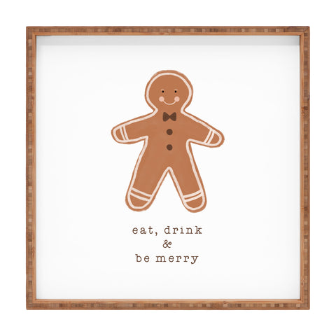 Orara Studio Eat Drink And Be Merry Square Tray