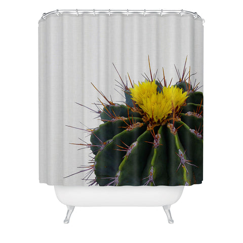 Orara Studio Flower Cactus Shower Curtain