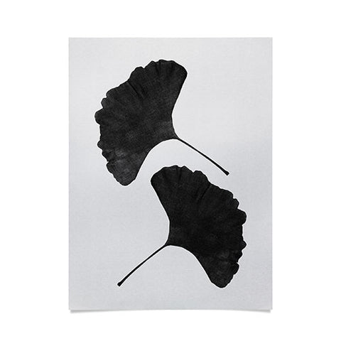 Orara Studio Ginkgo Leaf Black and White II Poster