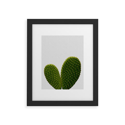 Orara Studio Heart Cactus Framed Art Print