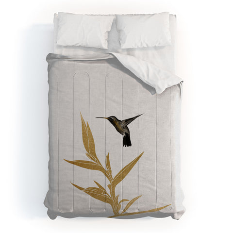Orara Studio Hummingbird and Flower II Comforter