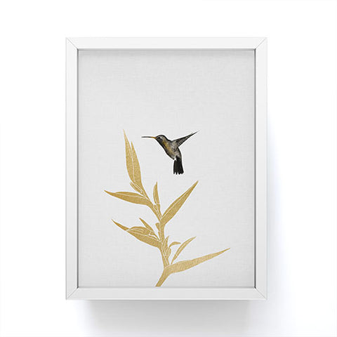Orara Studio Hummingbird and Flower II Framed Mini Art Print