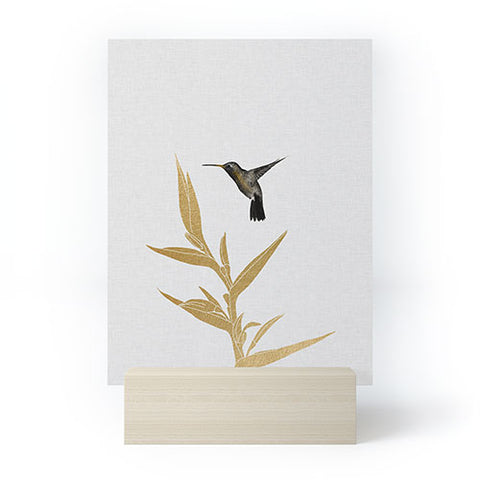 Orara Studio Hummingbird and Flower II Mini Art Print