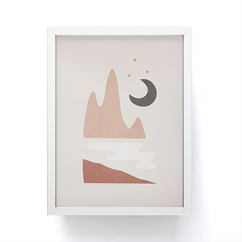 Orara Studio Landscape And Moon Framed Mini Art Print