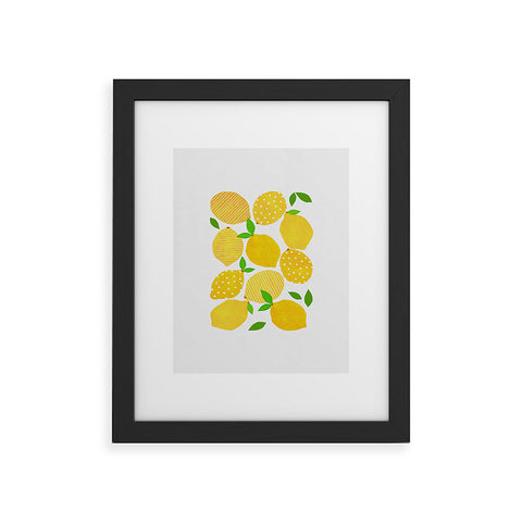 Orara Studio Lemon Crowd Framed Art Print
