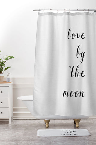 Orara Studio Love By The Moon Shower Curtain And Mat