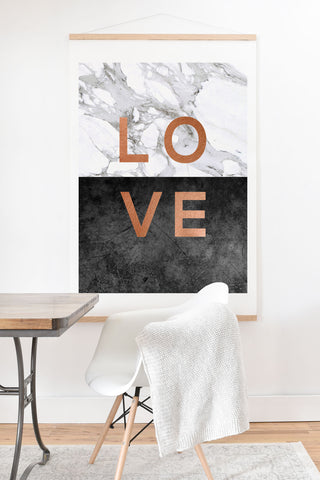 Orara Studio Love Quote Art Print And Hanger
