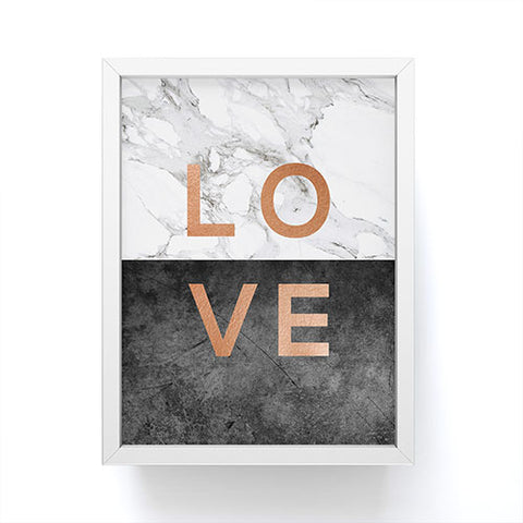 Orara Studio Love Quote Framed Mini Art Print