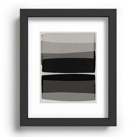 Orara Studio Modern Black and White Recessed Framing Rectangle