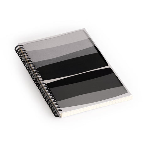 Orara Studio Modern Black and White Spiral Notebook
