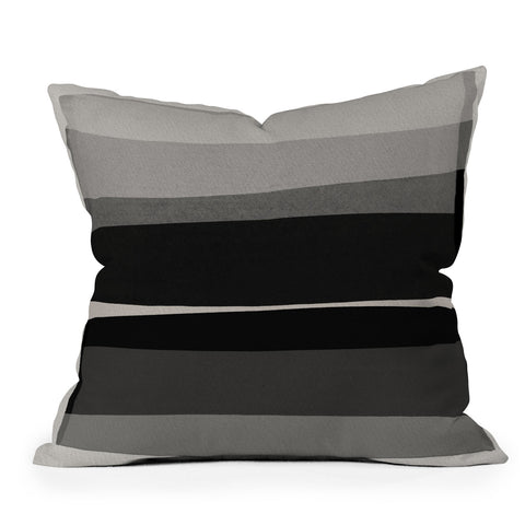 Orara Studio Modern Black and White Throw Pillow