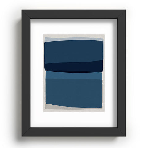 Orara Studio Modern Blue Recessed Framing Rectangle