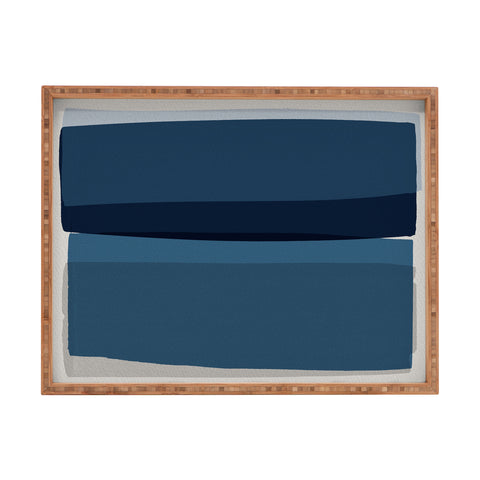 Orara Studio Modern Blue Rectangular Tray