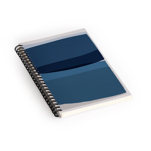 Orara Studio Modern Blue Spiral Notebook