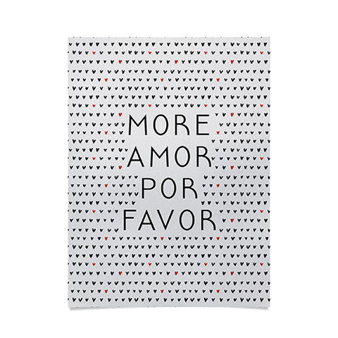 Orara Studio More Amor Love Quote Poster