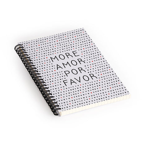 Orara Studio More Amor Love Quote Spiral Notebook