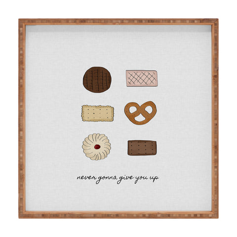 Orara Studio Never Gonna Give You Up Square Tray