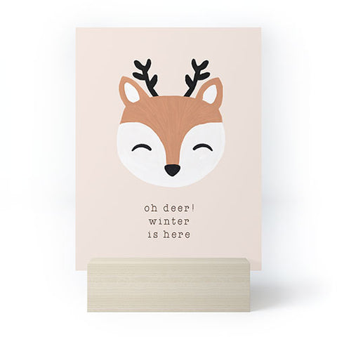 Orara Studio Oh Deer Winter Is Here I Mini Art Print