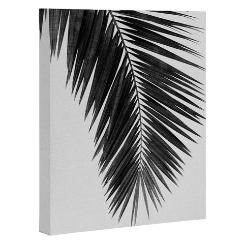 Orara Studio Palm Leaf Black and White I Art Canvas