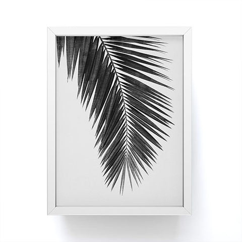 Orara Studio Palm Leaf Black and White I Framed Mini Art Print