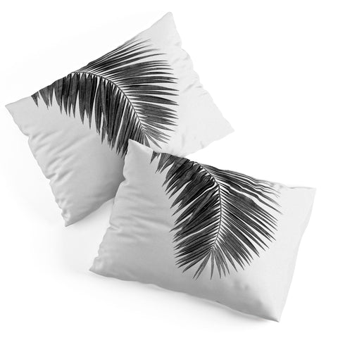 Orara Studio Palm Leaf Black and White I Pillow Shams