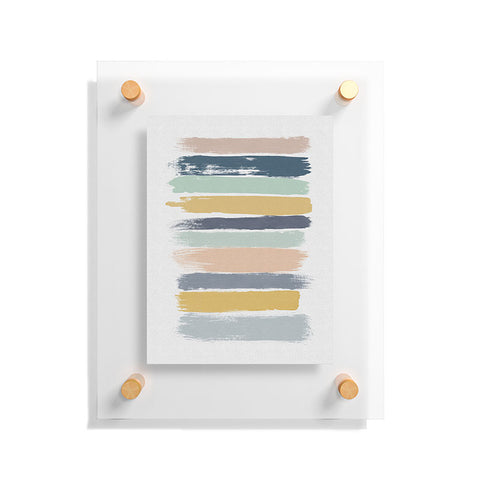 Orara Studio Pastel Stripes Floating Acrylic Print