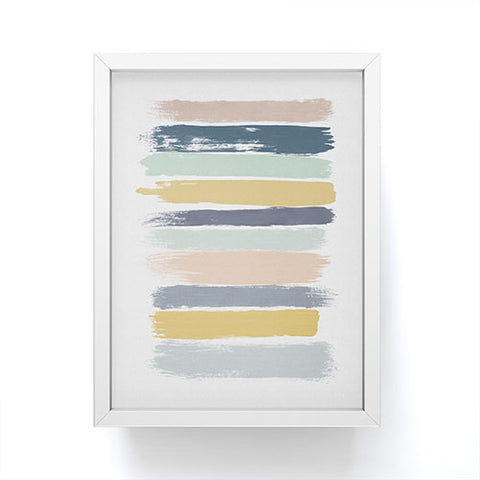 Orara Studio Pastel Stripes Framed Mini Art Print