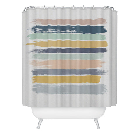 Orara Studio Pastel Stripes Shower Curtain