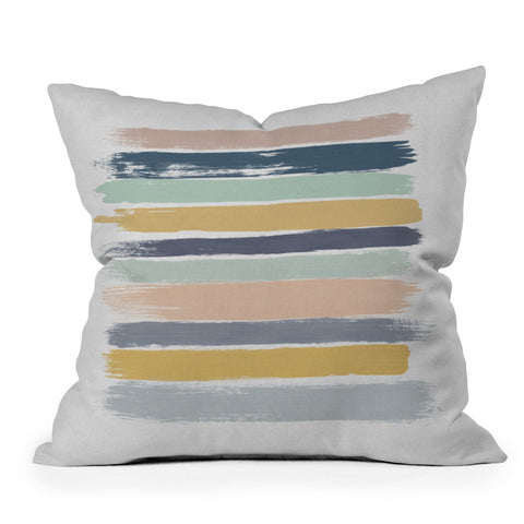 Orara Studio Pastel Stripes Throw Pillow