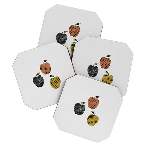 Orara Studio Scandi Apples Coaster Set