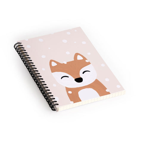 Orara Studio Snow And Fox Spiral Notebook