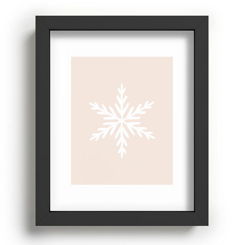 Orara Studio Snowflake Painting Recessed Framing Rectangle