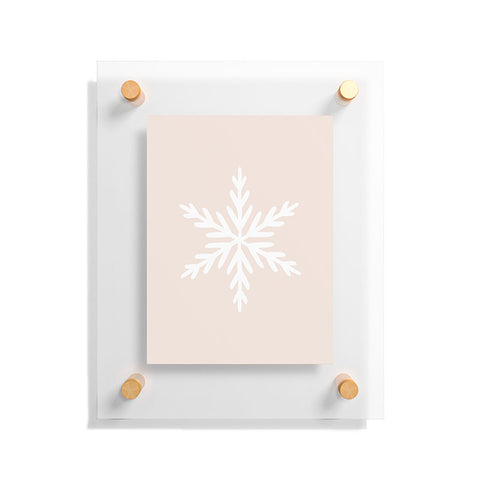 Orara Studio Snowflake Painting Floating Acrylic Print