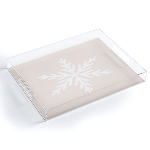 Orara Studio Snowflake Painting Acrylic Tray