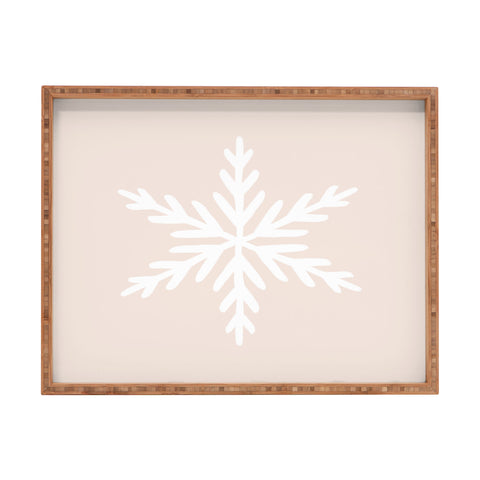 Orara Studio Snowflake Painting Rectangular Tray