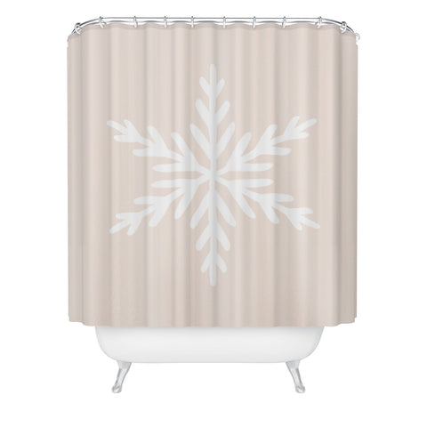 Orara Studio Snowflake Painting Shower Curtain
