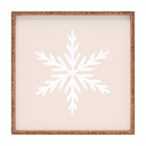 Orara Studio Snowflake Painting Square Tray