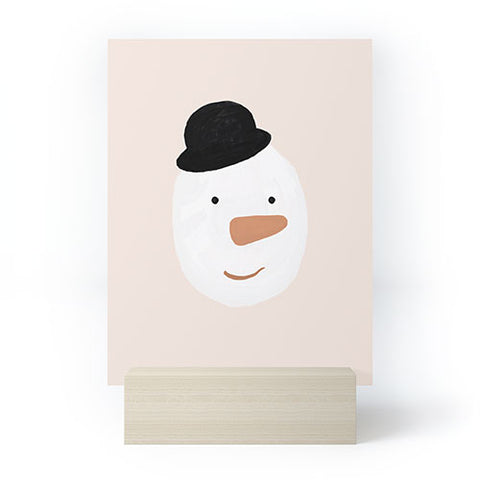 Orara Studio Snowman Painting Mini Art Print