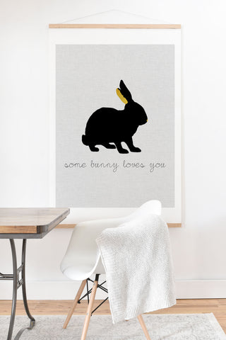 Orara Studio Some Bunny Loves You Art Print And Hanger