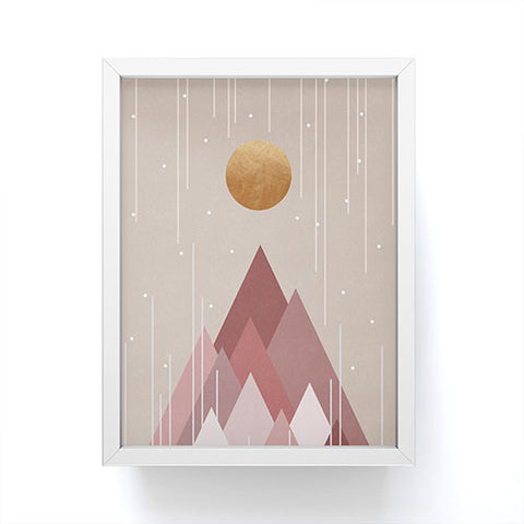 Orara Studio Sun And Mountains Framed Mini Art Print