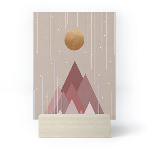 Orara Studio Sun And Mountains Mini Art Print