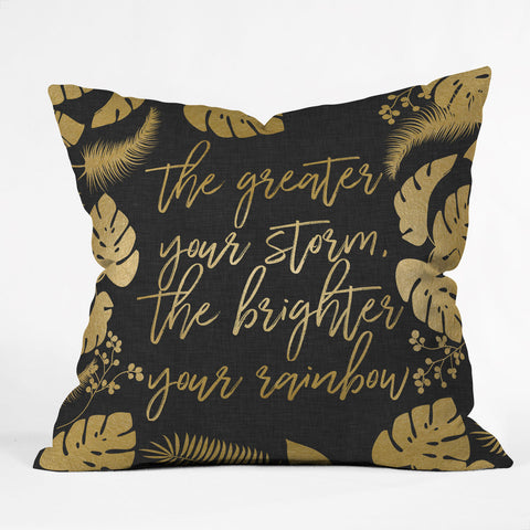 Orara Studio The Greater Your Storm Outdoor Throw Pillow