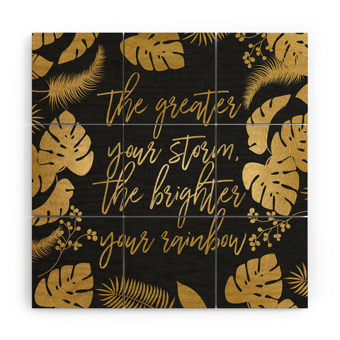Orara Studio The Greater Your Storm Wood Wall Mural