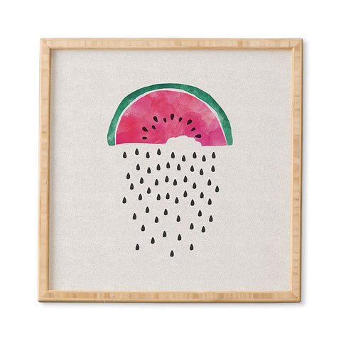 Orara Studio Watermelon Rain Framed Wall Art