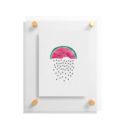 Orara Studio Watermelon Rain Floating Acrylic Print
